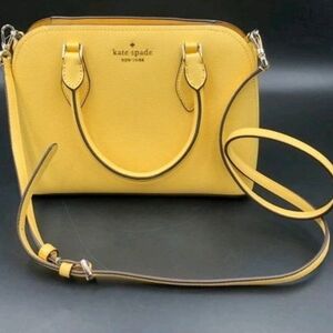 (NWT) Kate Spade Day Break Yellow Leather Darcy Satchel Bag + COA